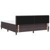 vidaXL Boxspringbett mit Matratze Dunkelbraun 180 x 200 cm Stoff