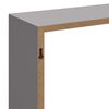 vidaXL W&uuml;rfelregale 3 Stk. Grau MDF