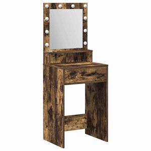 vidaXL Schminktisch Ger&auml;ucherte Eiche 50 x 41 x 135 cm Holzwerkstoff