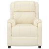 vidaXL Massagesessel Creme Kunstleder
