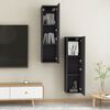 vidaXL TV-Schr&auml;nke 2 Stk. Grau 30,5x30x110 cm Holzwerkstoff