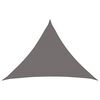 vidaXL Sonnensegel 7 x 5 x 5 m HDPE Dreieckig Hellgrau