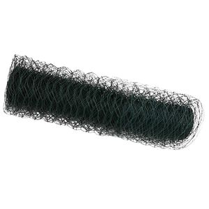vidaXL Hexagonzaun Gr&uuml;n 0,6 x 25 m PVC