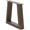 vidaXL Couchtischbeine V-Form 2 St&uuml;ck Naturstahl 40x(30-31,3) cm Stahl