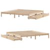 vidaXL Massivholzbett ohne Matratze 180x200 Kiefernholz