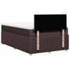 vidaXL Boxspringbett mit Matratze Dunkelbraun 120x190 cm Stoff