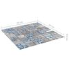 vidaXL Mosaikfliesen 11 Stk. Grau Blau 30x30 cm Glas