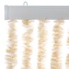 vidaXL Fliegenvorhang Beige und Wei&szlig; 100x200 cm Chenille