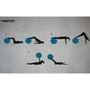 Avento Fitness-/Gymnastikball Durchm. 75 cm Silbern