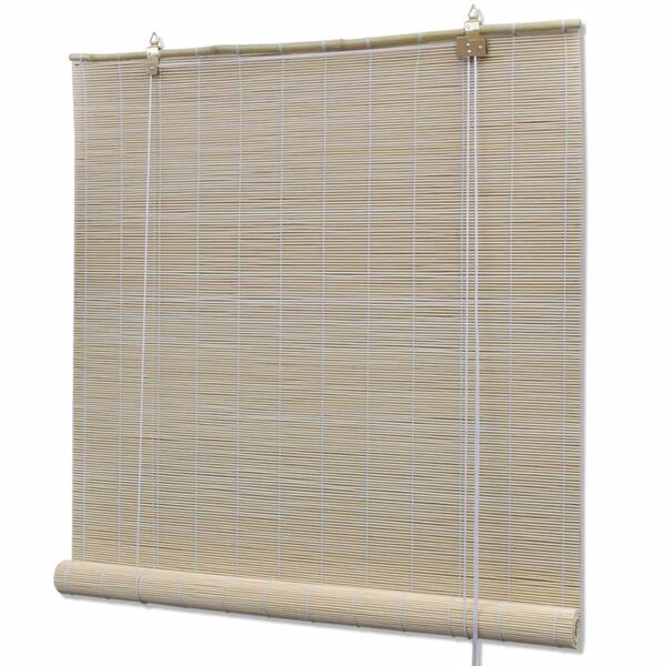 vidaXL Bambusrollos Natur 2 Stk. 120x160 cm