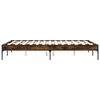 vidaXL Bettgestell R&auml;uchereiche 120x190 cm Holzwerkstoff und Metall