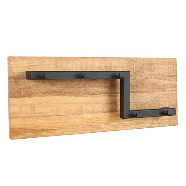 LABEL51 Garderobe Road 65x13x25 cm M Schwarz