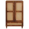 vidaXL Hochschrank Braun 60 x 33,5 x 100 cm Massivholz Mango