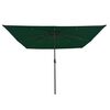 vidaXL Gartenparasol Grün und Schwarz 295 x 295 x 245 cm