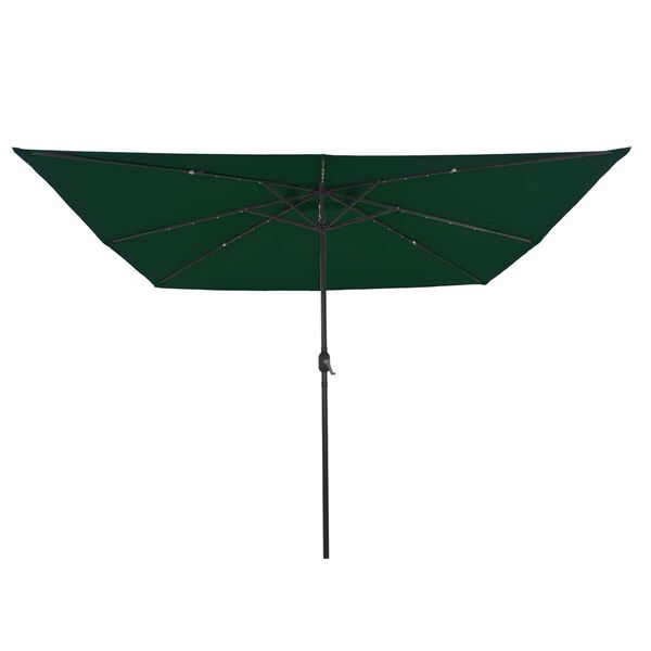 vidaXL Gartenparasol Grün und Schwarz 295 x 295 x 245 cm