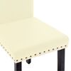 vidaXL Esszimmerst&uuml;hle 4 Stk. Creme PVC