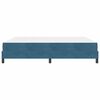 vidaXL Boxspringbett mit Matratze Dunkelblau 180 x 200 cm Stoff