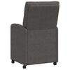 vidaXL Esszimmerst&uuml;hle mit Rollen 2 pcs Schwarz 58 x 67 x 97 cm