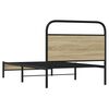 vidaXL Bettgestell ohne Matratze 107x203 cm Sonoma-Eiche Holzwerkstoff