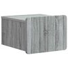 vidaXL Wandmontierter Nachttisch Graues Sonoma 33 x 34,5 x 24 cm