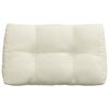 vidaXL R&uuml;cken Kissen Creme 80 x 24 x 50 cm Samt