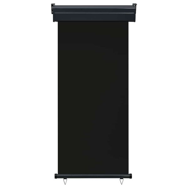 vidaXL Balkon-Seitenmarkise 85x250 cm Schwarz