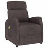 vidaXL Massagesessel mit Aufstehhilfe Dunkelbraun Stoff