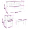 vidaXL Gartenrosen-Lounge-Set 4 pcs Natur Massivholz Akazie