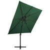 vidaXL Ampelschirm mit L&uuml;ftung 250x250 cm Gr&uuml;n