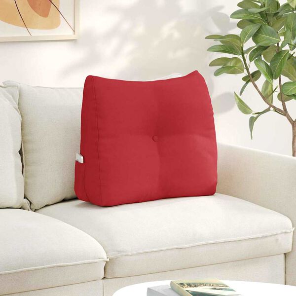 vidaXL R&uuml;cken Kissen Rot 60 x 24 x 50 cm Stoff