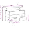 vidaXL Couchtisch Schwarz 85x50x50 cm Holzwerkstoff und Metall