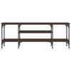 vidaXL TV-Schrank Braun Eichen-Optik 121x35x45cm Holzwerkstoff & Eisen