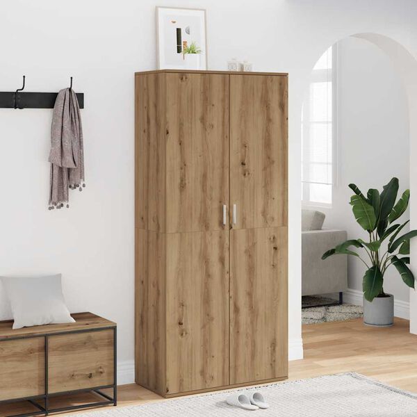vidaXL Schuhschrank Artisan-Eiche 80x39x178 cm Holzwerkstoff