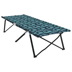 vidaXL Klapp Schlafbett fürs Camping Blattmuster 206 x 76 x 74 cm
