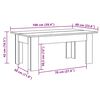 vidaXL Couchtisch Wei&szlig; 100x60x42 cm Holzwerkstoff
