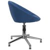 vidaXL Esszimmerst&uuml;hle 2 Stk. Drehbar Blau Stoff