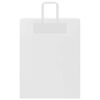 vidaXL Papiertragetaschen 250 Stk. mit Henkeln Wei&szlig; 32x12x42 cm