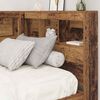 vidaXL Aufbewahrungskopfteil mit Regal Altholz 80 cm Holzwerkstoff
