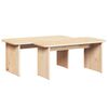 vidaXL Couchtisch 2 pcs Natur Massivholz Kiefer