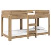 vidaXL Etagenbett f&uuml;r Kinder Artisan-Eiche 80 x 200 cm Holzwerkstoff