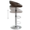vidaXL Barhocker Braun Kunstleder