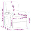 vidaXL Massagesessel Taupe Stoff