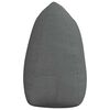 vidaXL R&uuml;cken Kissen Dunkelgrau 140 x 24 x 50 cm Stoff