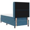 vidaXL Boxspringbett mit Kopfteil Blau 90 x 190 cm Samt