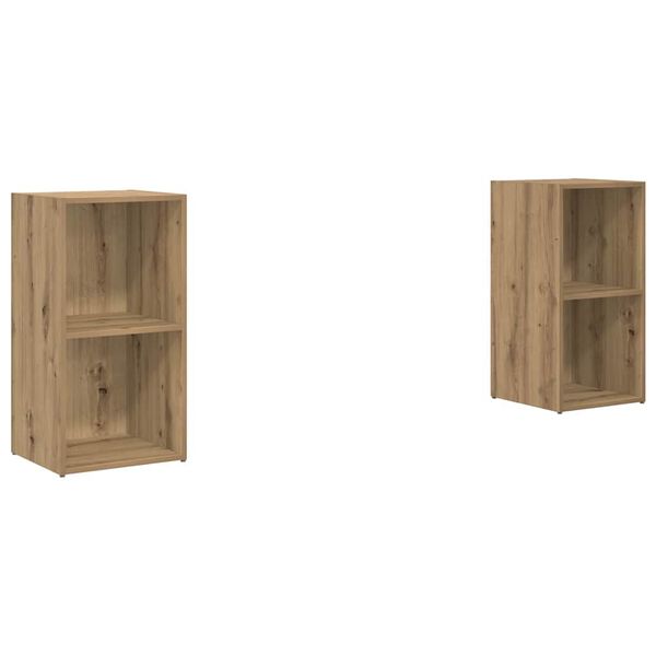 vidaXL TV-Schrankset 2 pcs Artisan-Eiche 72 x 35 x 36,5 cm