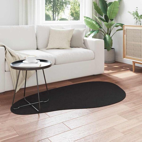 vidaXL Bereichsteppiche HUARTE Schwarz 80 x 150 cm Polyester