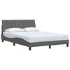 vidaXL Bettgestell ohne Matratze "Hanko" Dunkelgrau 120x200 cm Stoff