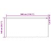 vidaXL Spitzenvorhang mit Vorh&auml;ngen Floral Wei&szlig; 140 x 300 cm Polyester