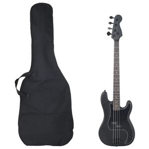 vidaXL E-Bass f&uuml;r Anf&auml;nger mit Tasche Schwarz 4/4 46"