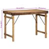 vidaXL Esstisch Braun 110 x 55 x 76 cm recyceltes Massivholz